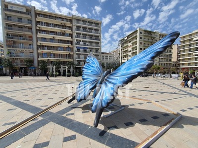 Πάτρας: Πολύχρωμες πεταλούδες γέμισε η π...