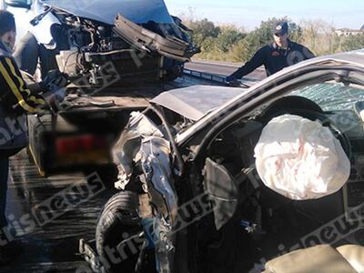 Ηλεία: Τροχαίο με δύο τραυματίες στα Λεχαινά