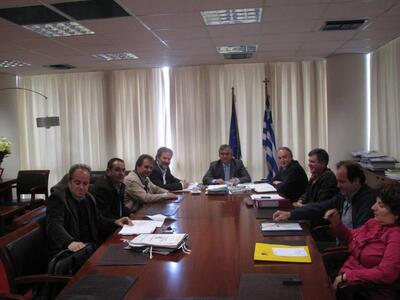 Σύσκεψη με τον Τ. Αποστολόπουλο για το Χ...
