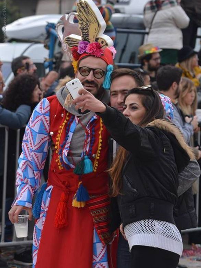 Γιώργος Μαυρίδης στο Καρναβάλι της Πάτρας