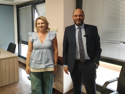 Με την αντιπρόεδρο του ΕΟΠΥΥ Θεανώ Καρπο...