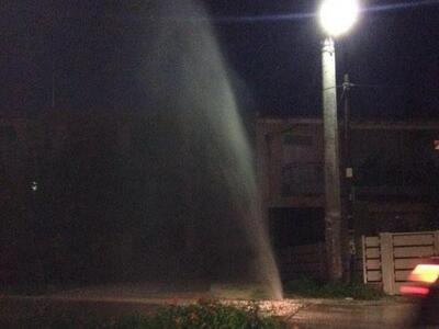 Πάτρα: Πίδακας νερού 5 μέτρων πάνω στο δ...