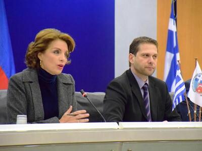 Η τέως Υπουργός Πολιτισμού Άντζελα Γκερέκου.