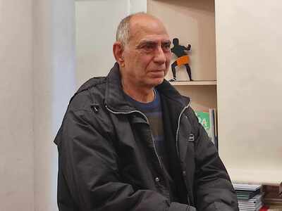 Ο Μιχάλης Μπαϊρακτάρης στο Πολύεδρο.