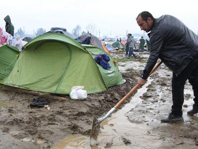 Στην Ειδομένη Αβραμόπουλος, Μητσοτάκης