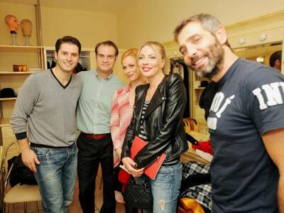 Ο Αλέξανδρος Μπουρδούμηςω με τον Τάσο Γι...