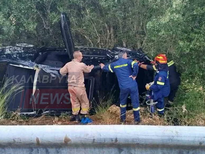 Σοβαρό τροχαίο στην Αχαΐα: Στο νοσοκομεί...