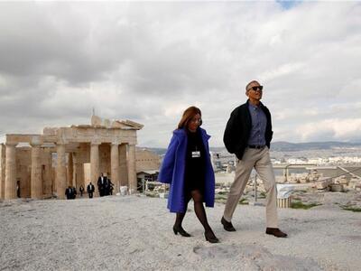 U.S. President Barack Obama tours the Ac...