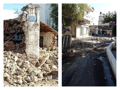 Σεισμός 5,8 ρίχτερ στην Κρήτη- Οι πρώτες εικόνες