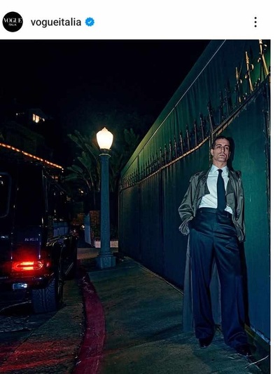 Kαμπαρντίνα Ferragamo, πουκάμισο Armani,...
