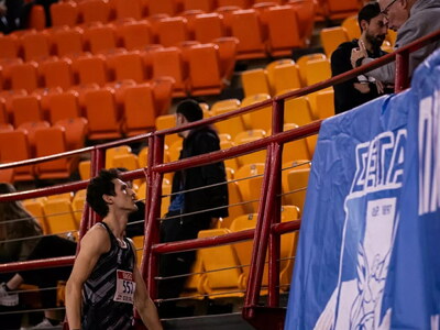 Με τον προπονητή του Γ. Παπανδρεόπουλο