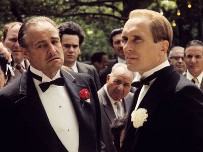 Με τον Μάρλον Μπράντο στο "Νονό&quo...