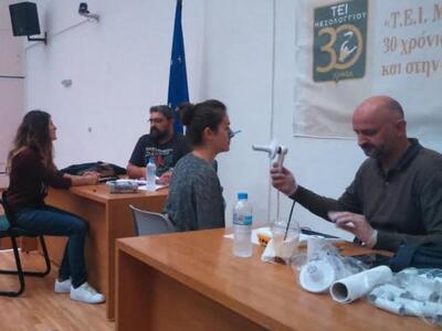 Μεσολόγγι: Σπιρομετρικός  έλεγχος  στο Τ...