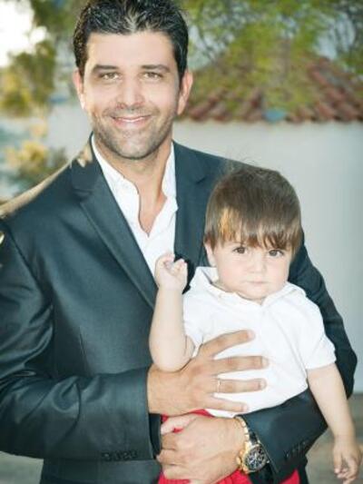 Ο Νίκος Ράικος με το γιο του Έκτορα - Σπυρίδωνα