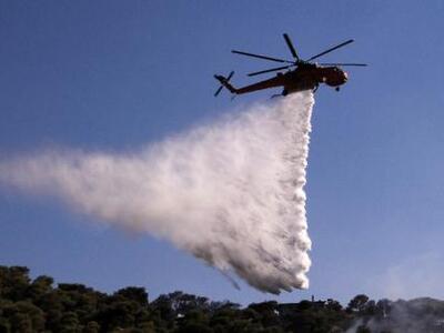 Συνεχίζει να καίει η φωτιά στον Άγιο Βασίλειο 