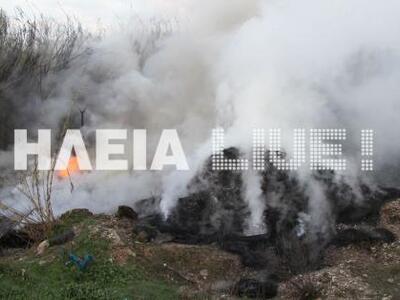 Αρχαία Ολυμπία: Φωτιά στον πρώην ΧΑΔΑ του Φλόκα