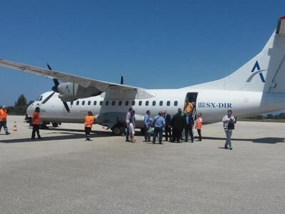 Άραξος: Πανηγυρικό το κλίμα στο αεροδρόμ...