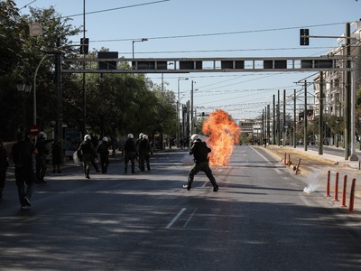 Επεισόδια στο μαθητικό συλλαλητήριο στην Αθήνα