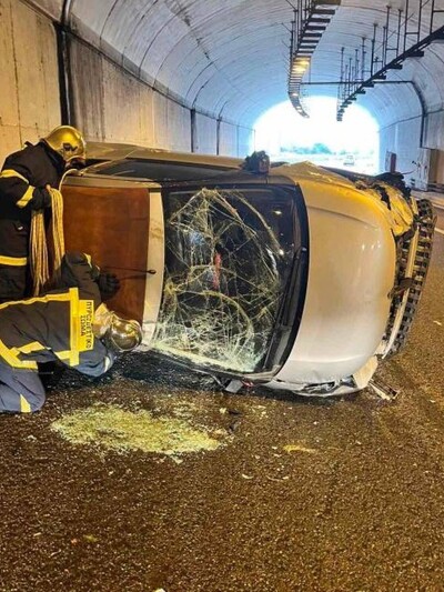 Τροχαίο για την Πηγή Δεβετζή στην Εγνατία Οδό- ΦΩΤΟ