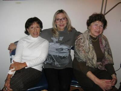 Γ. Ξυδιά (αρ.) με Χ. Καραχάλιου και Π. Βορίση