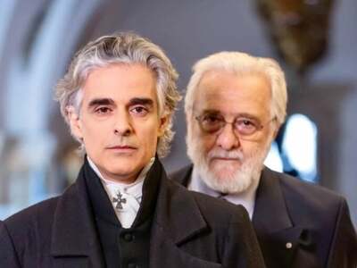 Ο σκηνοθέτης Γιάννης Σμαραγδής με τον Αν...