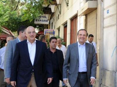 Δείτε τον Σαμαρά με τον Δένδια να πίνουν...