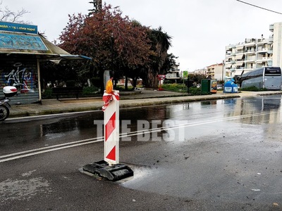 Πάτρα: "Ποτάμι" τρέχει το νερό...