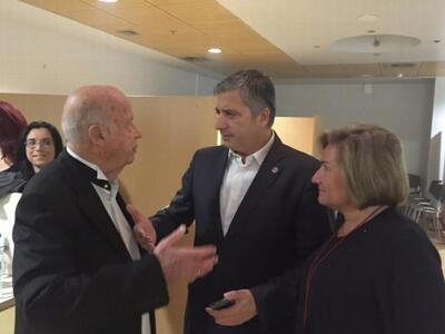 Γ. Πατούλης, Μ. Πλέσσα, Λουκίλα Καρρέρ Πλέσσα