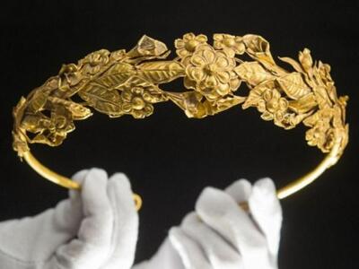 Αρχαίο ελληνικό χρυσό στεφάνι βρήκε Βρετ...