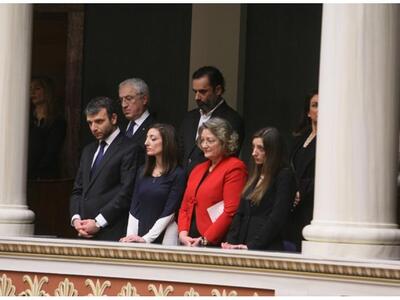 Η οικογένεια του Προκόπη Παυλόπουλου συγ...