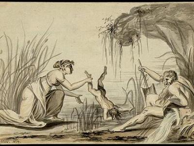 Thetis Dipping Achilles in the River Sty...