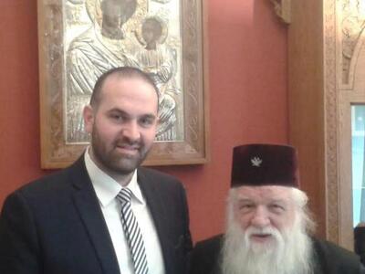 Με τον Μητροπολίτη Αιγιαλείας και Καλαβρ...