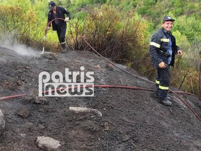 Ηλεία: Μια ακόμη πυρκαγιά στο Γεράκι Αμα...