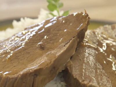 Μοσχάρι λεμονάτο με ρύζι  