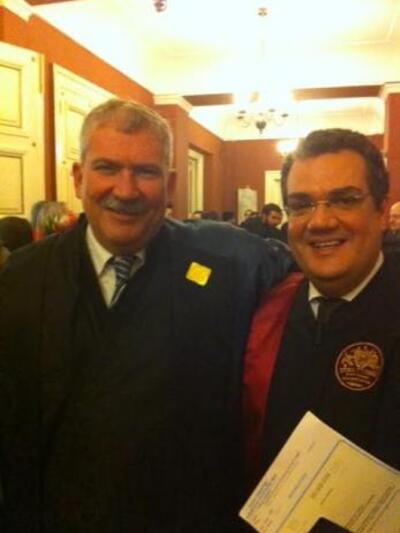 Με τον Καθηγητή Αμερικανικών Σπουδών Χαρ...