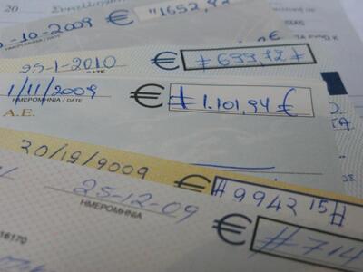 Σε 1,8 δισ. ευρώ οι ακάλυπτες επιταγές το 2010