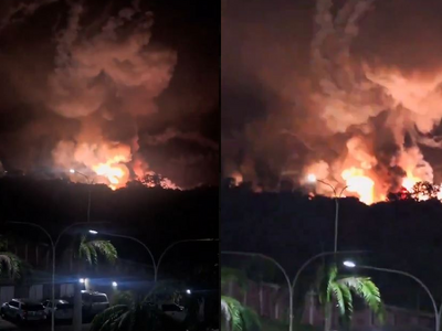 Βίντεο: Πυρκαγιά και εκρήξεις στο αεροδρ...