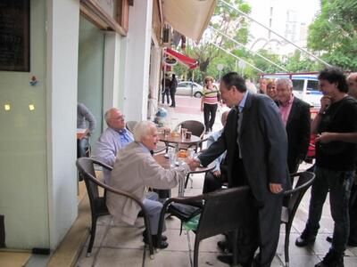 Επίσκεψη Κατσικόπουλου στην Έλληνος Στρατιώτου 