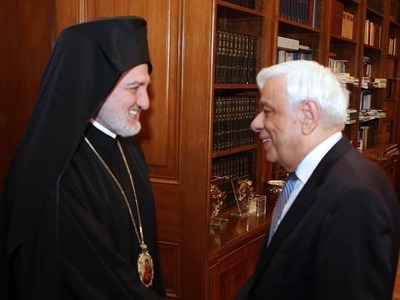 Συνάντηση Παυλόπουλου με τον αρχιεπίσκοπ...