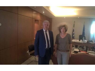 Ο  Δήμαρχος Δυτικής Αχαΐας συναντήθηκε μ...