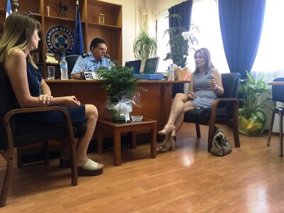  Η κυρία Αλεξοπούλου Χριστίνα με τον Γεν...