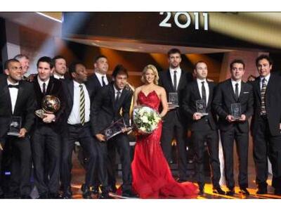 H Shakira στο Fifa's Ballon d'Or ‏      2011