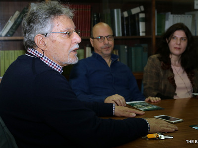 Από αριστερά: Γρηγόρης Ιατρού, Βασίλης Παπασωτηρόπουλος, Φωτεινή Λάμαρη