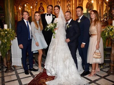 Τα... έσπασε η Μαρία Μενούνος στο γαμήλι...