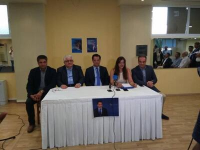 Από αριστερά: Χρήστος Γαβράς Πρ. ΝΟΔΕ Ηλ...