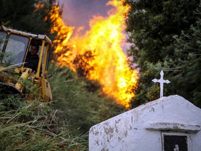 Πάτρα: Έσβησε η φωτιά σε δέντρο του Α’ Ν...