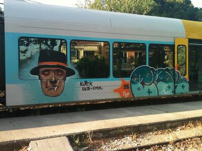 Πάτρα: Απίστευτο γκράφιτι σε συρμό του προαστιακού