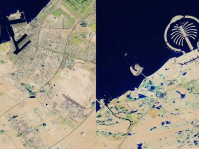 Ντουμπάι: Πριν και μετά τις πλημμύρες – ...