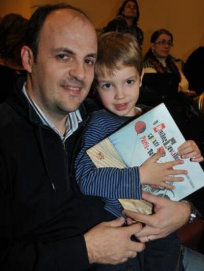 Ο Πλάτωνας Μαρλαφέκας με το γιο του