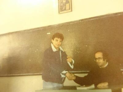 Με τον καθηγητή Τερέζη